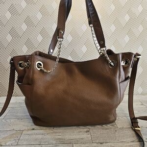 Michael Kors Jet Set Chain Leather Bag Brown